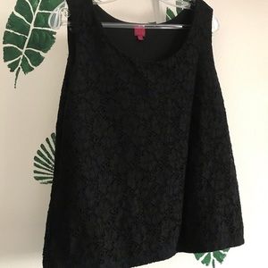 Black lace tank